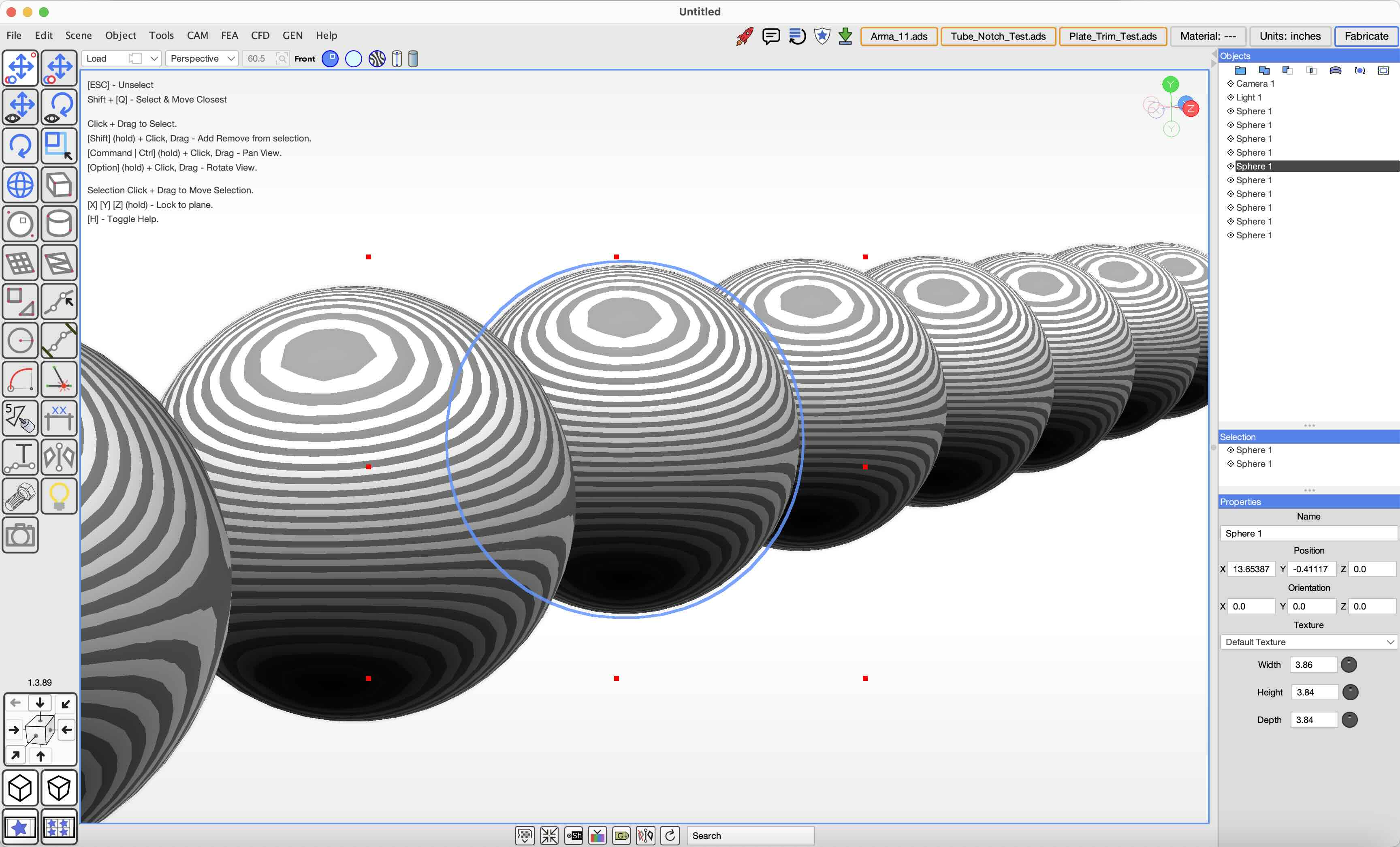 Arma Design Studio object and properties view