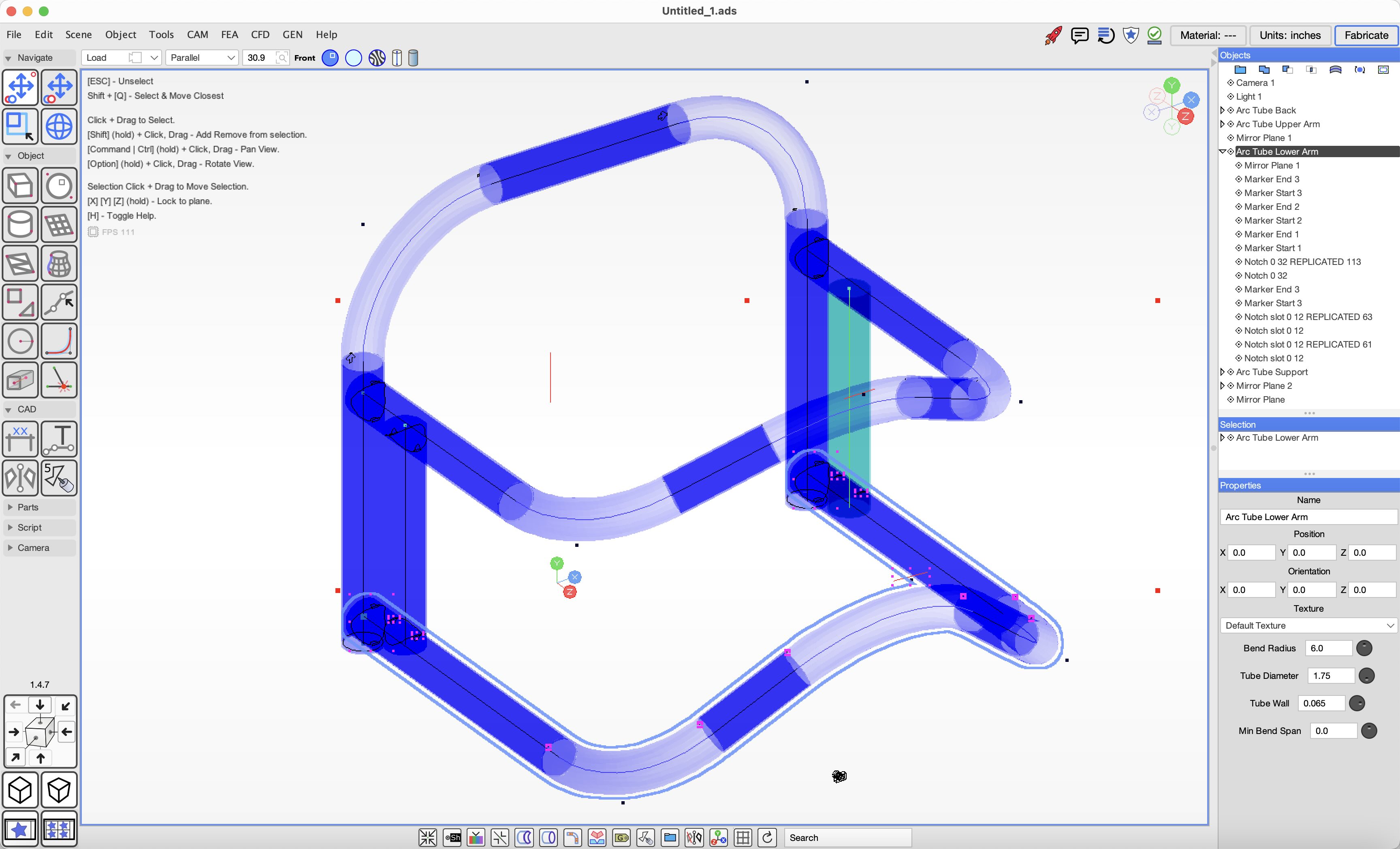 Arma Design Studio tube fabrication workflow