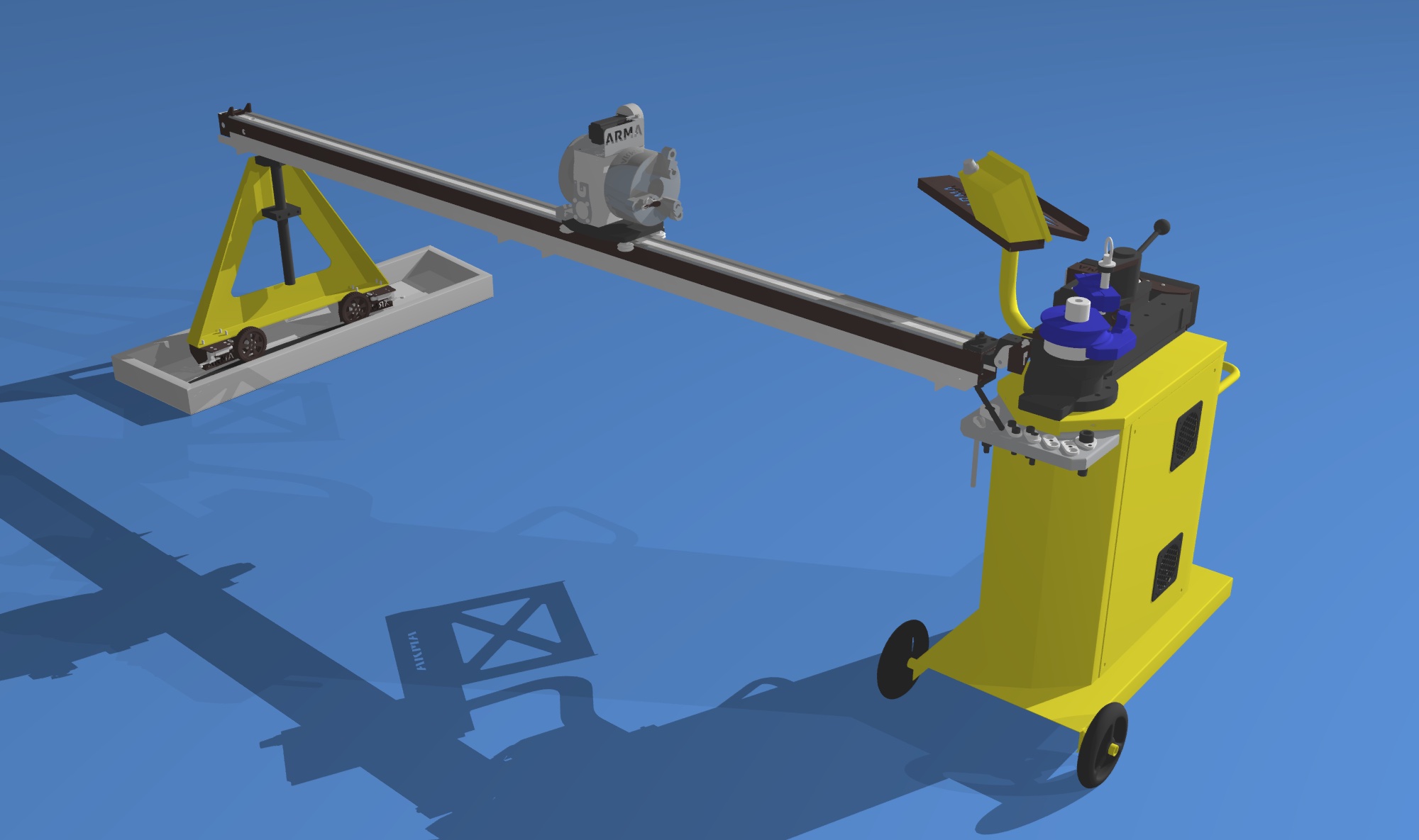 ARMA tube bender detail view